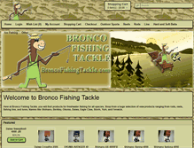 Tablet Screenshot of broncofishingtackle.com